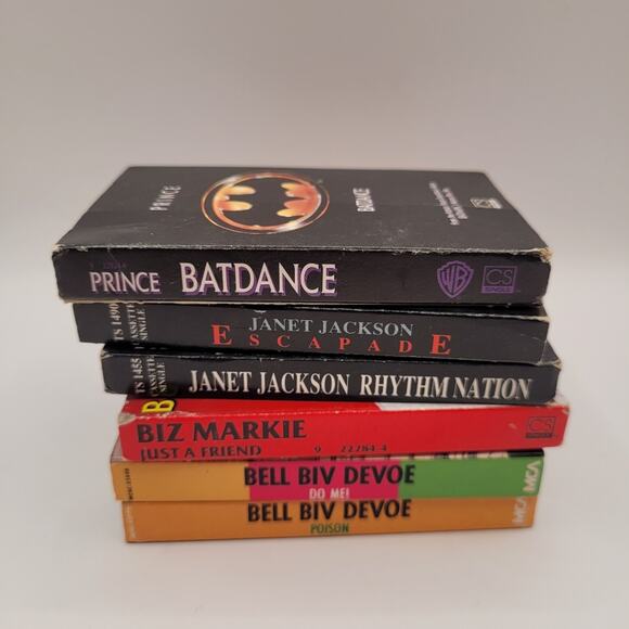 Vintage Music Cassette Singles Lot of 6 Prince Bell Biv Devoe Janet Jackson More - Picture 1 of 2